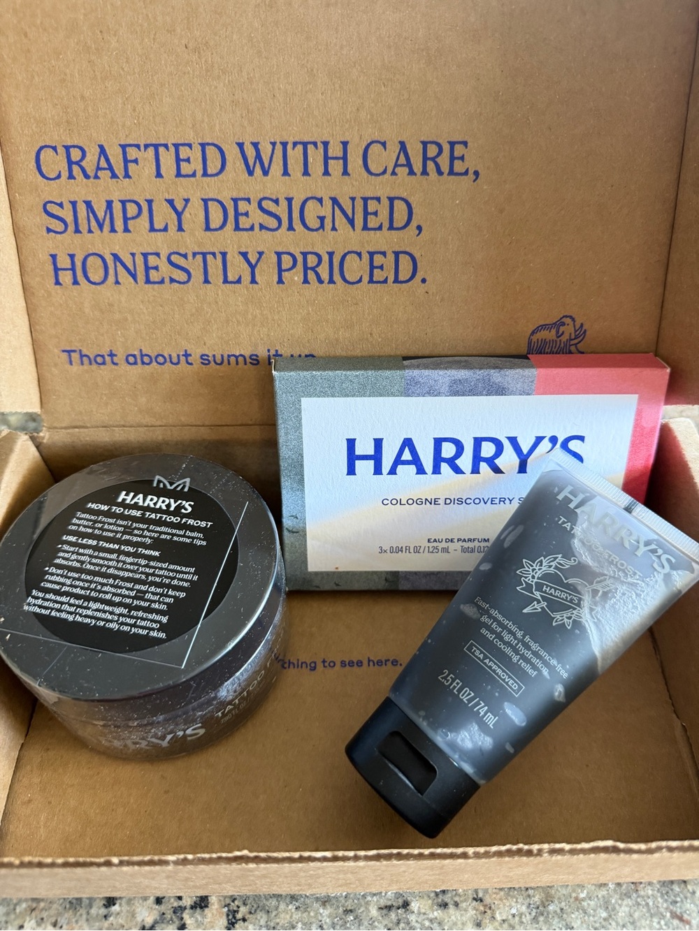 Harry’s Tattoo Care + Cologne Discovery Set Bundle – NEW